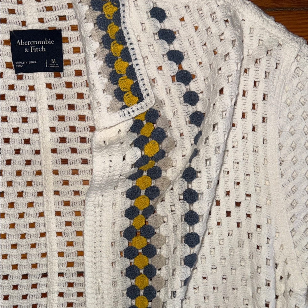 Abercrombie crochet button up - Picture 3 of 5
